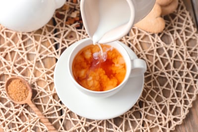 visual tea and milk