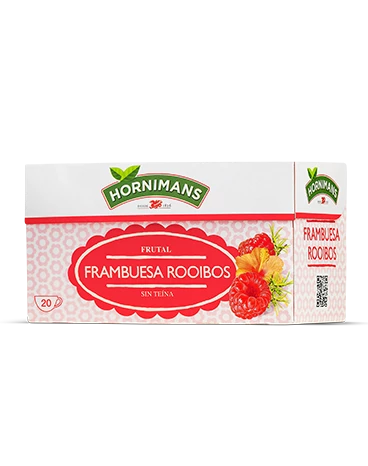 Packaging Hornimans Frambuesa Rooibos
Envase Hornimans Frambuesa Rooibos