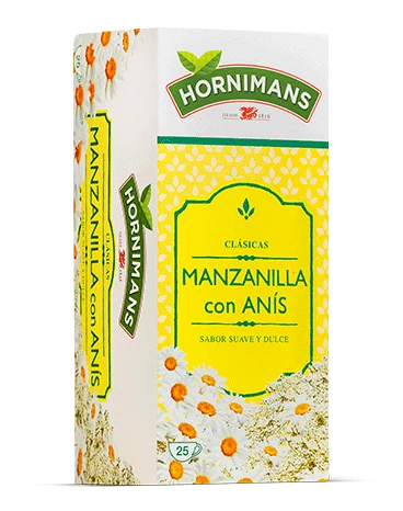 Packaging Hornimans Manzanilla Anís
Envase Hornimans Manzanilla Anís 
Caja Hornimans Manzanilla Anís
