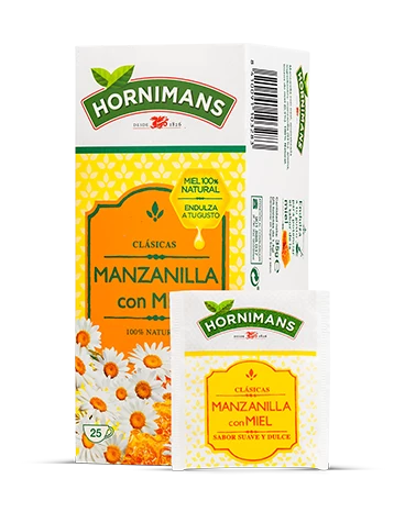 Packaging Hornimans Manzanilla Miel
Envase Hornimans Manzanilla Miel
Caja Hornimans Manzanilla Miel 